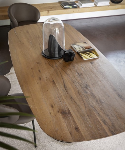 Calligaris Twins design tafel met blad in hout of keramiek - 1